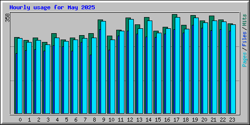 Hourly usage for May 2025